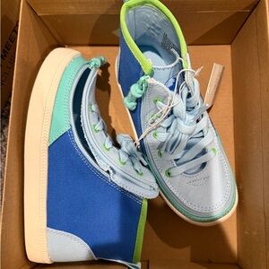 Kids Blue and Green Sneakers